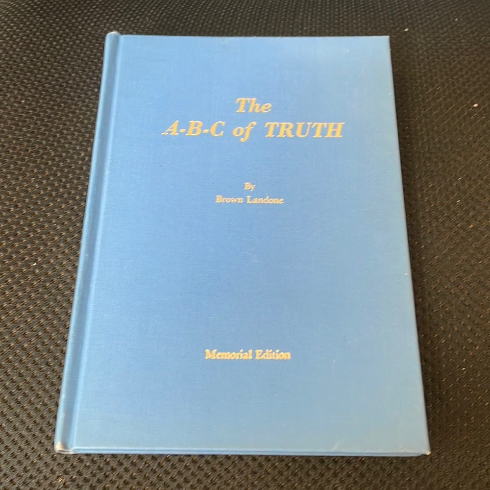 Book named The ABC of Truth. Scarce antiquarian book. Memorial Edition.